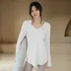 Roupas de Yoga para Mulheres, Novos Tops para Esportes de Dança de Outono e Inverno, Roupas de Secagem Rápida, Roupas de Treino de Manga Longa para Pilates, Roupas de Fitness