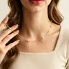 Comércio exterior Colar de pérolas europeu e americano para mulheres, estilo simples, design de nicho, elegante e delicado, pode ser usado em camadas, acessório moderno e versátil