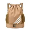 Mochila con Cordón Personalizable, Bolsa Impermeable de Gran Capacidad para Entrenamiento de Baloncesto, Equipo de Fútbol, Bolsa para Guardar Zapatos, Bolsa Deportiva
