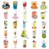 50 Pegatinas de Agua con Burbujas, Graffiti de Bebidas, Estilo Ins, Decoración Creativa Exquisita, Taza de Agua, Pegatinas DIY Guka para Teléfono Móvil