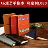 Oferta Especial Cuaderno de Hojas Sueltas Transfronterizo A6 Diario con Correa de PU, Regalo para Reuniones Semanales y Eventos, Se Puede Imprimir con Nombres y Color