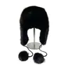Gorro Estilo Lei Feng de Felpa Gruesa Imitación Visón para Mujer, Cálido de Invierno y a Prueba de Frío con Protección para los Oídos, Gorro para Ciclismo y Esquí del Noreste