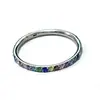 Anillo de Nariz de Aleación de Titanio G23 Transfronterizo Europeo y Americano Titanio Incrustado con Diamantes de Colores Anillo sin Costuras Pendientes de Espiral Piercing para Nariz Joyería