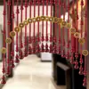 Cortina de Cuentas de Cristal Cortina de Puerta Pantalla Divisoria para Sala de Estar, Calabaza de Madera de Durazno Baño, Dormitorio Cortina Colgante Estilo Nuevo, No Requiere Taladro