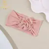 Nuevos Accesorios para el Cabello Infantiles de Venta Caliente en Europa y América, Diadema Ancha de Encaje Elástico de Nylon, Tocado para Bebé Decorado con Flores