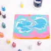 Regalos Hechos a Mano para Team Building, Líquido para Pintura por Transferencia al Agua de 480ml, Pigmento Flotante para Pintura en Agua, Pañuelo de Seda por Transferencia al Agua