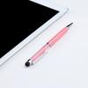 Lápiz capacitivo de cristal lápiz táctil lápiz de punta dos en uno punta de silicona para ipad tableta teléfono