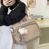 Bolso Cruzado Transparente de Hombro Estilo Japonés Estilo Académico Bolsa de Chica Suave Gran Capacidad Bolso de Hombro