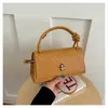 2026 Nuevo Bolso Cuadrado Pequeño Tejido de Moda Transfronterizo Estilo Coreano Bolso de Mano Texturizado Bolso Cruzado Bolso para Mujer