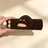 Fofa tiara de velcro de desenho animado de animal longo, cachorro Dachshund, para meninas, uso duplo para lavar o rosto e prender a franja