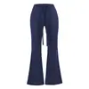 Pantalones Casuales de Tiro Bajo con Cordón Estilo Callejero Americano para Mujer, Corte Ajustado, Levanta Glúteos, Adelgazantes, de Atar, Pantalones Largos Casuales