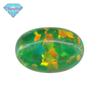 Huagang Gem Egg Em Forma De OPAL Sintético Pedra Nua Face Artificial OPAL Oval Fundo Plano OP21