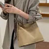 Bolso de Hombro Retro de Gamuza Simple para Mujer 2026 Otoño Invierno Nuevo Casual Gran Capacidad para Viaje Diario Bolso Cruzado de un Solo Hombro