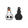Halloween Artesanal Criativo Pingente de Gotejamento de Óleo DIY Fantasma Caveira Abóbora Pingente Corrente de Celular Acessórios de Chaveiro