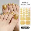 Pegatinas Brillantes para Uñas Estilo Nuevo Transfronterizas Zhengxiang para Niñas, Pegatinas Brillantes para Uñas de los Pies, Pegatinas Impermeables para Uñas para Exportación