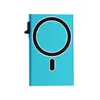 Bestseller Transfronterizo Estuche para Tarjetas de Aleación de Aluminio con Bloqueo RFID Portatarjetas Magsafe para iPhone Fijación Magnética