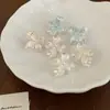 Pendientes de Flor con Goteo de Aceite Simples, Elegantes, de Lujo, de Gama Alta con un Diseño Único, de Nicho, Fresco y Versátil