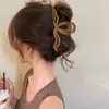Grampo de Cabelo Floral Geométrico de Tecido Igual ao da Zhao Lusi, Presilha de Tubarão de Alta Qualidade e Requintada, Acessórios de Cabelo Modernos e Versáteis para Mulheres