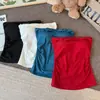 Top Tubinho Sem Mangas para Meninas Quentes com Bojos Embutidos, Adequado para Usar como Camada Base ou Peça Externa, Modelagem Justa com Toque de Luxo