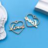 Europa y Estados Unidos KC oro mixto 20 letras de amor huecas AMOR pequeño colgante DIY pulsera collar joyería colgante al por mayor
