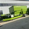 Granja de ganado paja entera Mezclador de grano diario horizontal mezclador de alimento para ganado y ovejas cría 9 metros cuadrados máquina mezcladora de granja cuantitativa