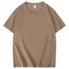 Playera de Algodón Peinado de 230g Manga Corta Holgada Estilo Hong Kong Hombro Oversize para Hombre y Mujer Blusa Básica de Color Sólido