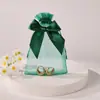 Bolsa de Gasa con Lazo, Bolsa para Empaque de Muestras Cosméticas, Bolsa de Regalo, Bolsa de Regalo de Organza, Bolsa de Malla con Logo Personalizado