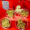 Pegatinas para Teléfono de Oro Puro 999 Año Nuevo de la Oveja, Pegatinas Doradas Lindas y Atractoras de Riqueza con Adhesivo Posterior, Personalizables para Transmisiones en Vivo, Al por Mayor