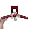 Pinza de Pelo de Flor Colorida, Pinza de Tiburón Retro Roja, Pinza de Pelo Grande Elegante para la Parte Posterior de la Cabeza, Accesorio de Pelo de Gama Alta