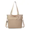 Bolso de Viaje de Lona de Color Sólido, Superficie Suave, Gran Capacidad, Estilo Nuevo, Bolso de Hombro Cruzado de Moda y Sencillo