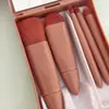 Novo Kit de Pincéis de Maquiagem com Estojo Espelhado de 5 Peças para Viagem, Pincel de Pó Multifuncional Portátil, Pincel de Blush, Ferramentas de Beleza
