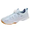 Envío Directo Verano Botón Giratorio Zapatos de Hombre Zapatillas Antideslizantes Zapatos de Bádminton para Estudiantes de Secundaria Estilo de Pareja Zapatos de Malla Transpirable