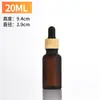 5ml 30ml 100ml Líquido Esencia Botella Pequeña Botella de Aceite Esencial Mate Botella Gotero Anillo de Grano de Madera Botella Vacía Cosmética