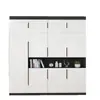 Manija Invisible para Puerta de Armario Minimalista Moderno de Gama Alta Redonda Larga Negra Dorada Manija de Puerta con Sello de Borde para Cajón de Gabinete de Cocina