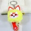 Nuevo Llavero Colgante Creativo de Bola Peluda para Gato Lindo Exquisito Regalo Gato de la Suerte Bola de Pelo Adorno Pequeño para Bolsa