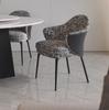 Silla de Comedor Francesa Antigua Media Hogar Lujo Ligero Alto Sentimiento Mesa de Comedor Silla Anji Diseñador Posmoderno Hotel Respaldo Taburete