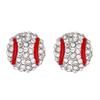 Pendientes competitivos de bola de diamante nueva transfronteriza estilo ins para hombres y mujeres diseño creativo europeo y americano pendientes de fútbol rugby