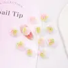Nova Resina Diamante Estéreo Flor Macia Rosa Camélia Flor Artificial Acessórios Arte de Unha Diamante DIY Acessórios de Joias