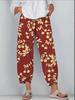 Moda Nueva Primavera 2024 Amazon Ebay Transfronterizo Casual Urbano Ropa de Mujer Pantalones Casuales Estampados Digitalmente en 3D