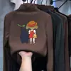 Camada base feminina com gola alta e forro de fleece, novo estilo outono/inverno 2026, camiseta interna de manga comprida, top com forro de fleece para crianças mais velhas