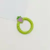 Llavero de Hebilla Redonda de Fresa Color Caramelo Accesorios de Joyería Hechos a Mano DIY Colgante para Mochila Teléfono Juguete
