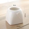 Maceta de Porcelana Blanca Carnosa Simple Creativa Blanca para Interior Planta en Maceta Diámetro Grande Maceta para Flores Carnosas