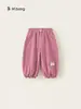 Bangxuan Ropa Infantil Otoño Color Sólido Pantalones Largos Nuevos Niñas Bebé Pantalones Casuales Ropa Exterior Niñas Joggers Pantalones para Bebé