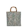 Bolso de Mano Grande de Tela Estampada Nuevo para Mujer, Bolso Tote Versátil Estilo Coreano, Bolsa de Tela para Lonchera de Lona para el Trabajo y los Viajes