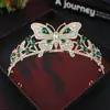 Nueva Corona de Novia de Lujo con Diamantes Completos Diadema Accesorios para Vestido de Novia Elegante Temperamento Corona de Novia de Cristal