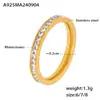 Cross-border novo anel liso ins estilo simples empilhado usando anel de diamante anéis de jóias femininas acessórios atacado