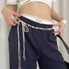 Cinturón Trenzado de Perlas de Alta Gama para Mujer, Diseño de Nicho, Estilo Étnico, Cuerda Fina para Cintura con Falda, Accesorios para Jeans