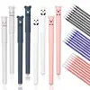 Caneta apagável urso desenho animado caneta gel mágica de fricção apagável caneta apagável estudante caneta apagável azul cristal