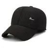 Gorra para Hombre Invierno Adulto Mayor Lana Pico de Pato Papá Abuelo Protección Orejas Engrosada Cálida Gorra de Béisbol Algodón Resistente al Frío