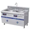 Fogão Eletromagnético Youchu Pie de Alta Potência 15KW para Cozinhar Sopa Panela Térmica Eletromagnética Dupla Cabeça Conectada Equipamento de Forno para Cozinhar Macarrão